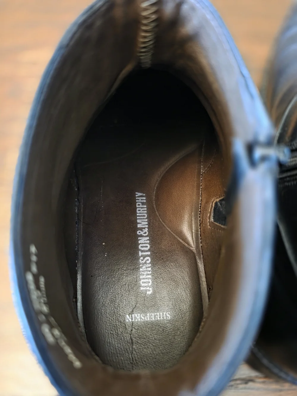 Men's Black Leather Chukka Boots with Side Zipper